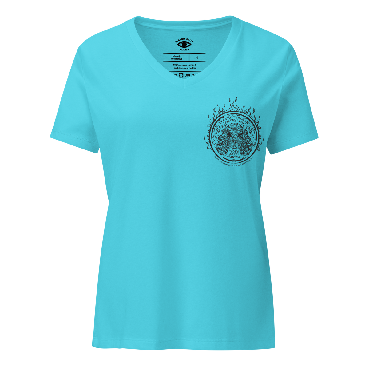 weird shit alley dungeon crawler carl society for the eradication of cocker spaniels TSECS v-neck shirt product image